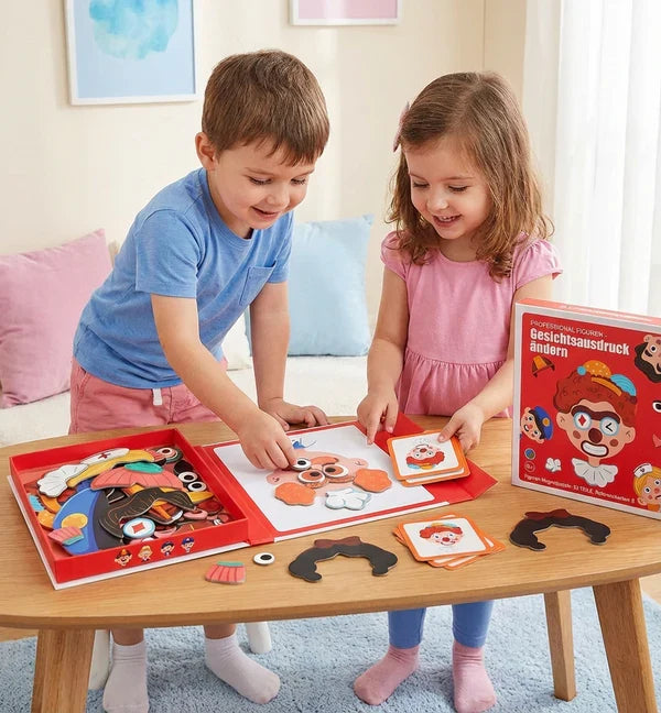 Pädagogisches Kinderpuzzle: Emotionen & Gesichtsausdrücke spielerisch lernen für Kleinkinder & Vorschule.
