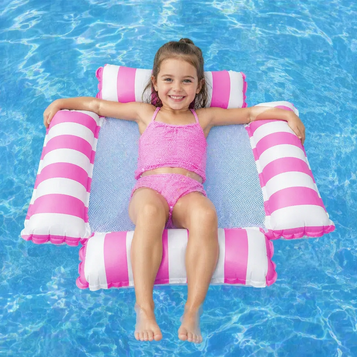 Kinder aufblasbarer Poolsitz/Hängematte für sicheres Wasserspiel & Entspannung im Sommer.