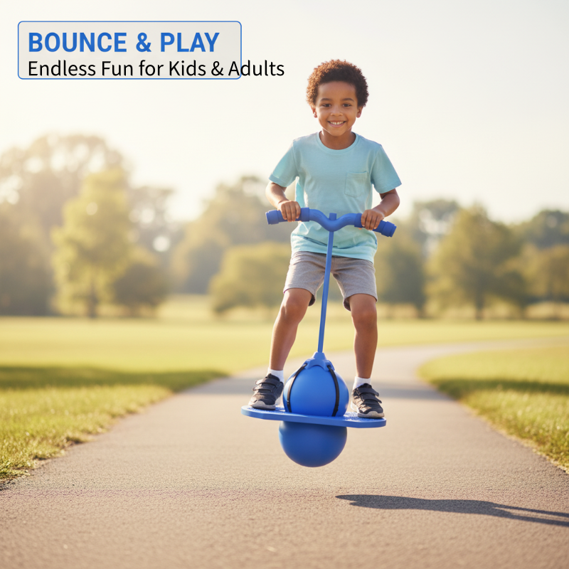 Ergonomischer Sprungball für Kinder, unterstützt Balanceentwicklung & körperliche Aktivität.