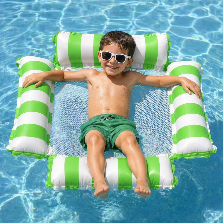 Wasserspielzeug für Kinder: Aufblasbarer Poolsitz stärkt Balance & Koordination im Wasser.