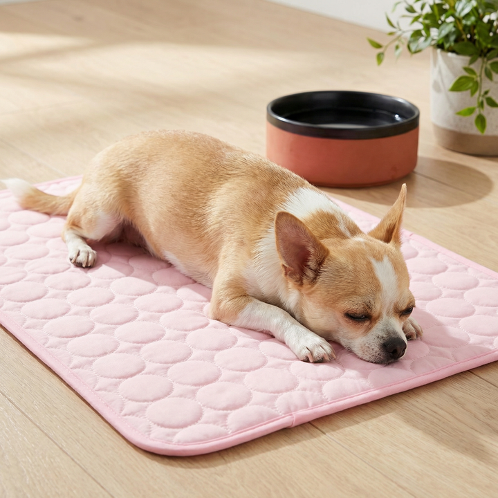 Maximaler Komfort: Diese Kühlmatte ist ein entspannendes Hundebett, schützt vor Hitzestress & Überhitzung.
