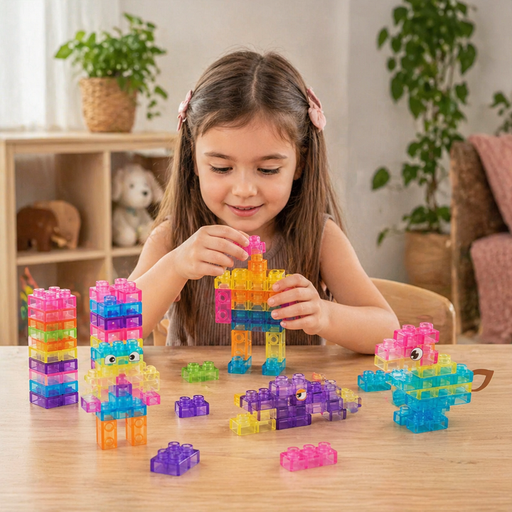 Weiche, sensorische Soft-Bausteine für Kinder. Sicheres Lernspielzeug zur Förderung von Motorik & Kreativität.
