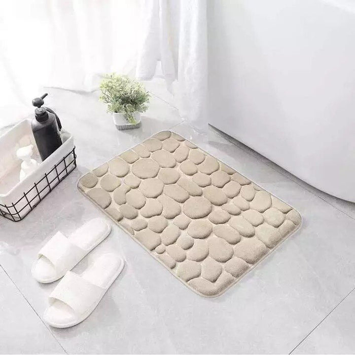 Effektiver Bodenschutz im Nassbereich: Saugfähige 3D Badematte, rutschfest und weich für Ihr Badezimmer.