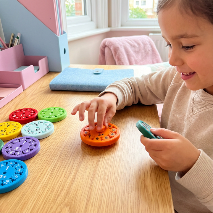 Fidget Spinner Mathe Lernspielzeug: Interaktives Rechnen für Kinder. Fördert Konzentration und Kopfrechnen. Schule & Zuhause.