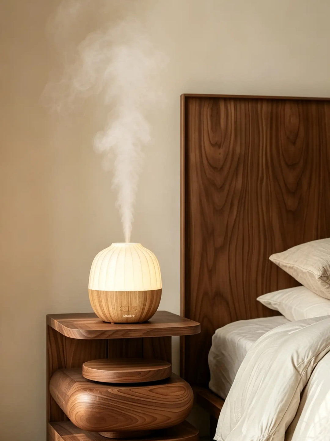 Entspannender Aroma Diffusor mit Ultraschall-Technologie & LED-Licht für ruhige Momente und Duft.