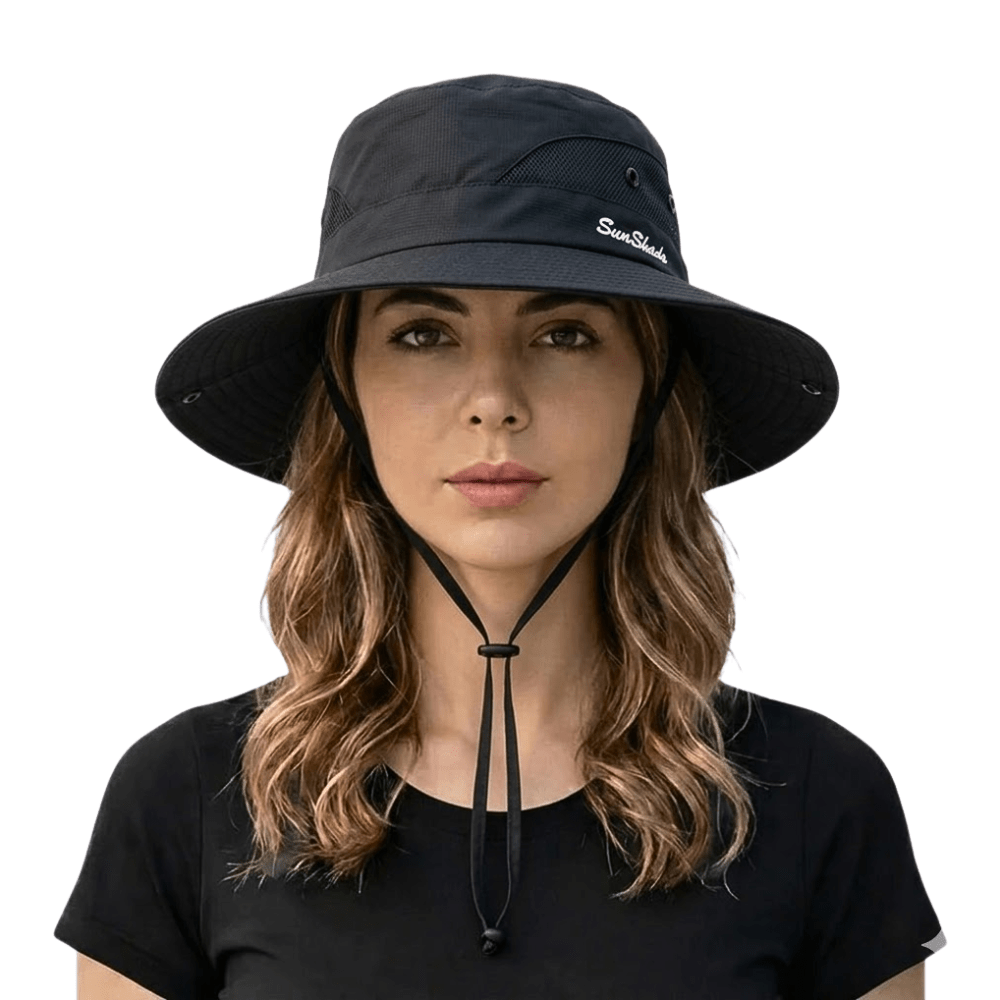 Stylischer Sommerhut für Damen mit effektivem UV-Schutz. Ideal für Strand, Pool & Alltag.