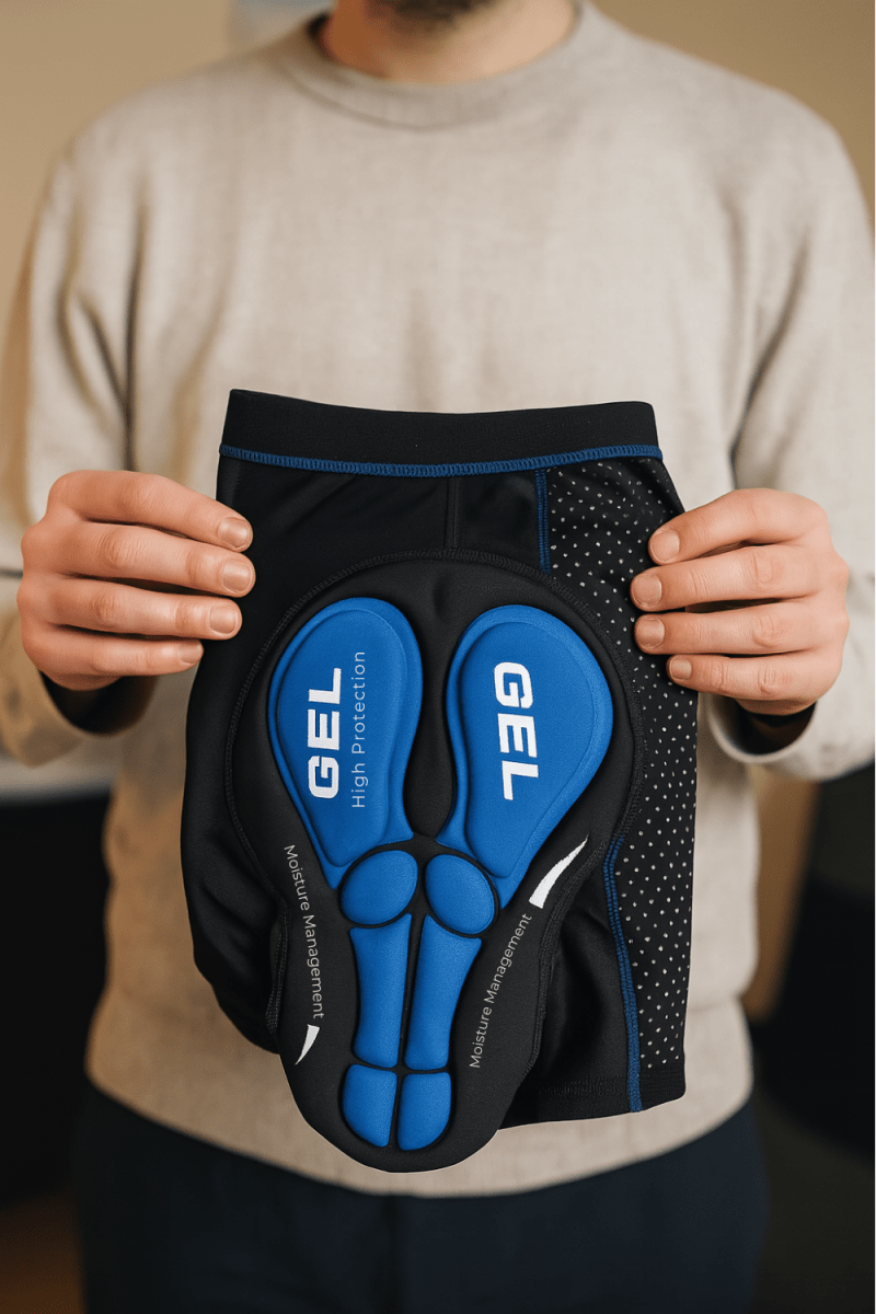 Mountainbike- & Rennrad-Unterhose, unisex, mit schützendem Gelpolster für schmerzfreie lange Fahrten.
