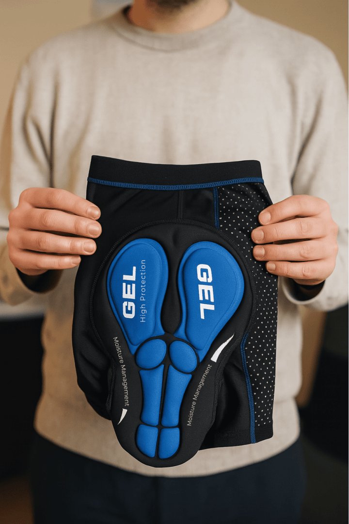 Mountainbike- & Rennrad-Unterhose, unisex, mit schützendem Gelpolster für schmerzfreie lange Fahrten.