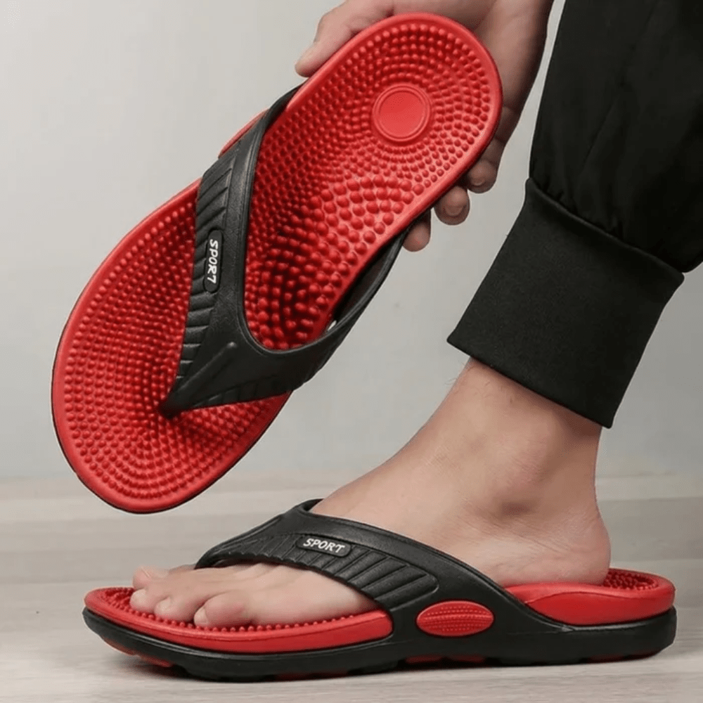 Schnelltrocknende Herren Slides, perfekt nach dem Schwimmen. Rutschfest & leicht für Pool und Strand.