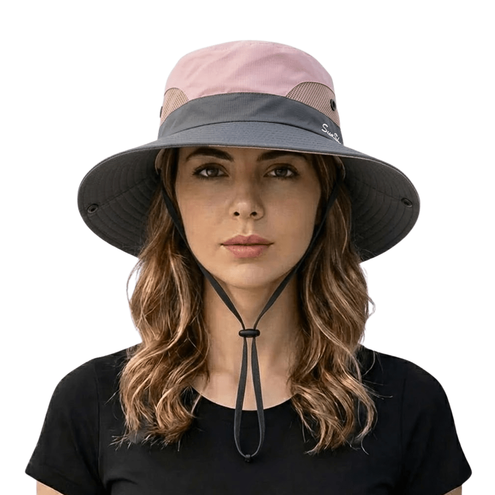 Praktischer Reisehut für Damen: faltbar, UV-schützend & leicht verstaubar für unterwegs.