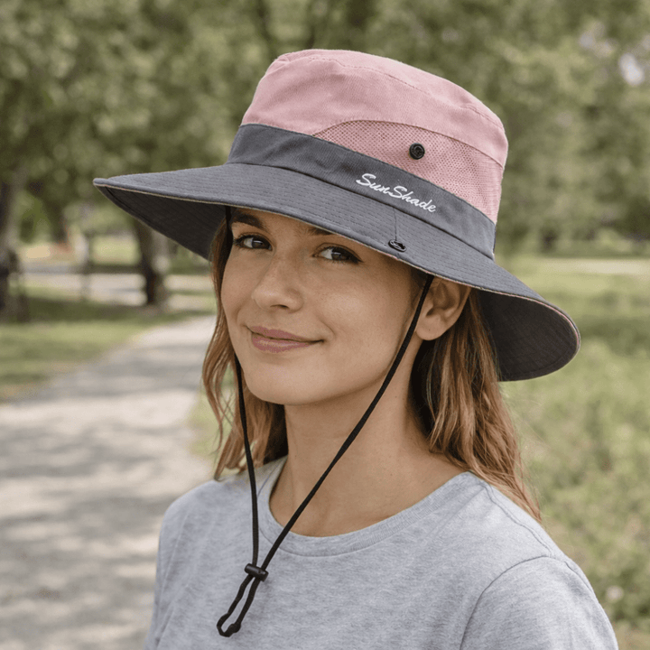 Eleganter faltbarer Damenhut mit hohem UV-Schutz. Ideal als Reise-, Sonnen- oder Gartenhut.