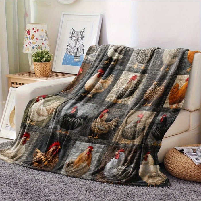 Elegante Flanelldecke mit Katze-Motiven, perfekt für gemütliche Abende auf Sofa oder Bett.