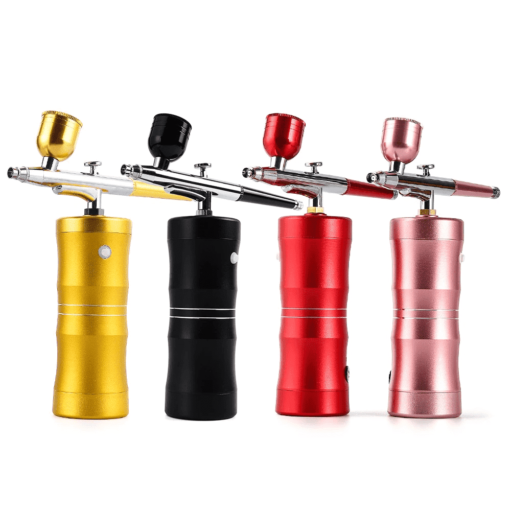 Leistungsstarkes Airbrush Pistolen Set für erfahrene Anwender in Modellbau, Nagelkunst & Make-up. Hohe Präzision.
