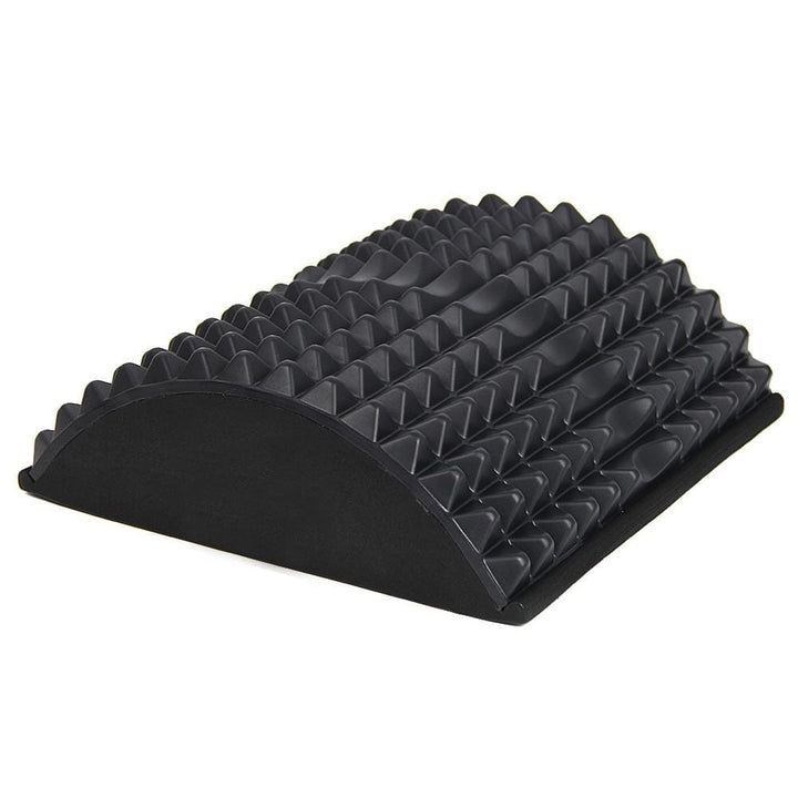 Detailansicht des Akupressur Rückenstreckers: ergonomische Form & Massagepunkte für effektive Schmerzlinderung.
