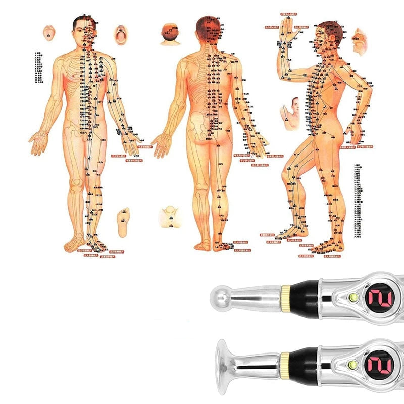 Ergonomischer Akupunktur Laser Pen für angenehme Schmerzlinderung. Einfach zu bedienendes Akupunkturgerät für daheim.