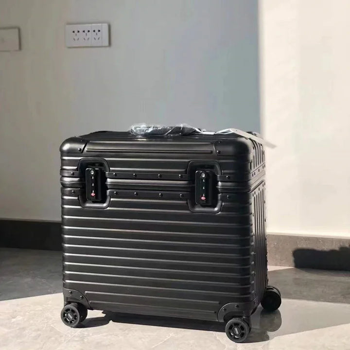 Business-Reisekoffer "Monaco": Stilvoller Aluminium-Magnesium Hartschalenkoffer für Kabinen- oder Aufgabegepäck.