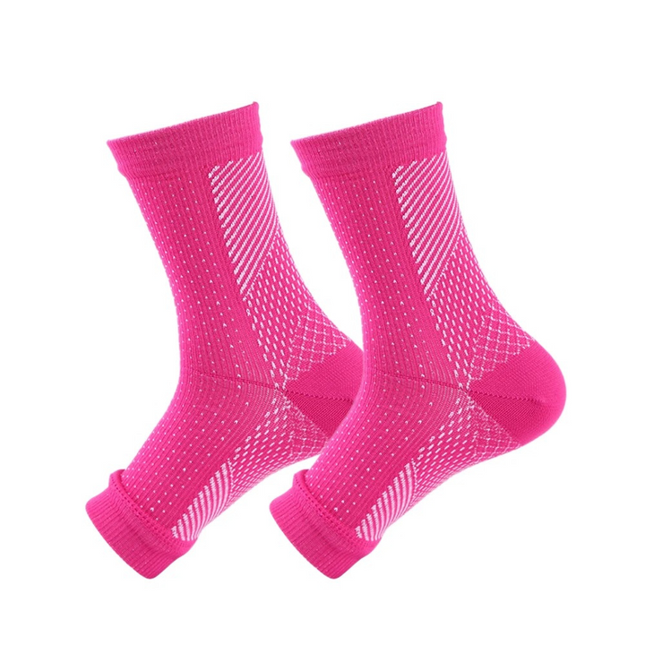 Unisex Kompressions-Knöchelsocken gegen Fußschmerzen, Schwellungen und für verbesserte Durchblutung.