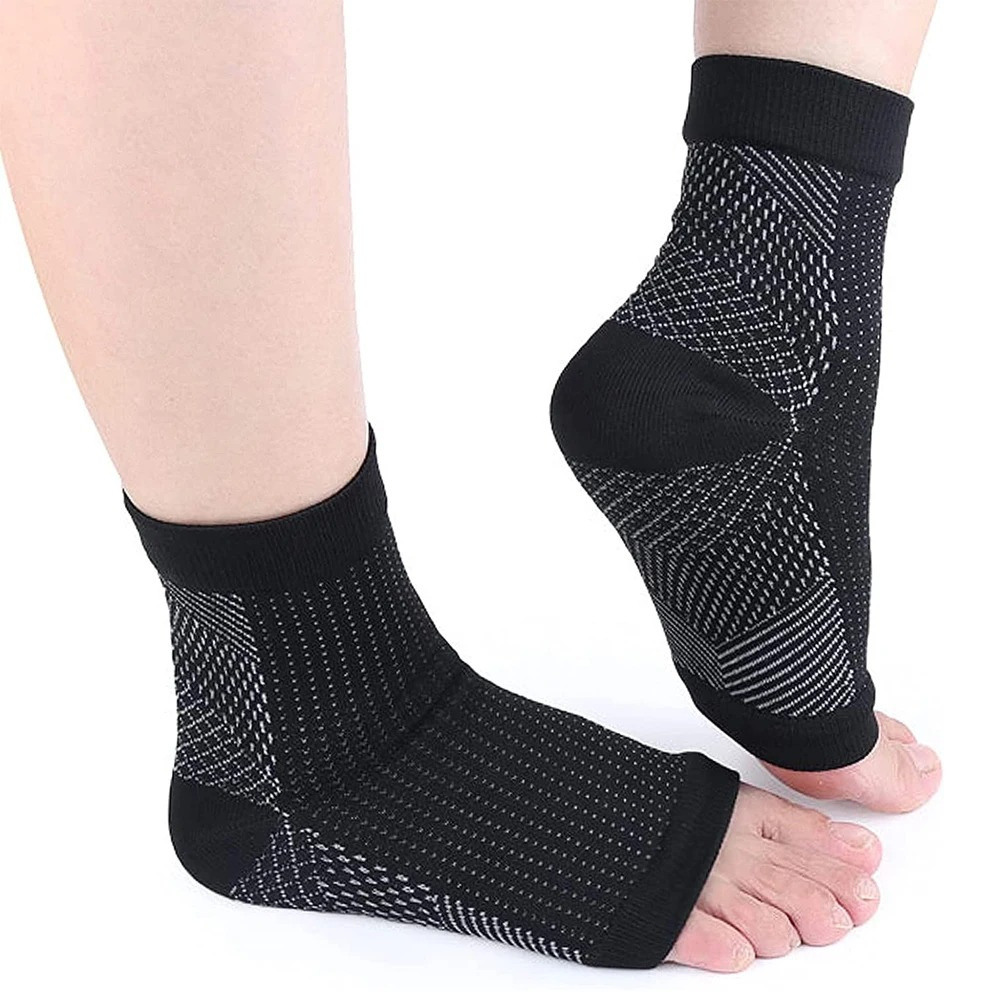 Unisex Kompressions-Knöchelsocken für Linderung von Fußschmerzen & Schwellungen.