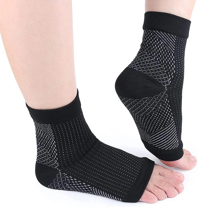 Unisex Kompressions-Knöchelsocken für Linderung von Fußschmerzen & Schwellungen.