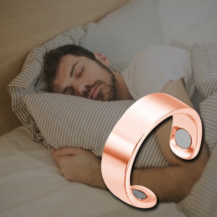 Akupressur Schnarchring zur effektiven Reduzierung von Schnarchen. Für mehr Wohlbefinden und tieferen Schlaf.