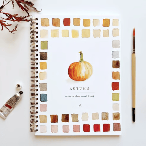 DIY Aquarell-Malbuch für Anfänger, um die Grundlagen der Malerei spielerisch zu entdecken.