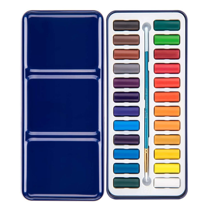 Illustriertes Zeichenbuch: Aquarell-Kurs für Einsteiger. Fördert Kreativität & Entspannung beim Malen.