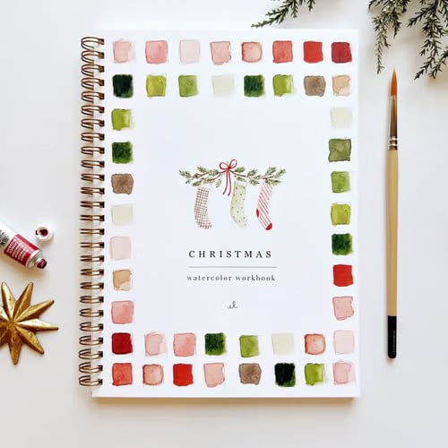 Aquarell-Workshop im Buchformat: Workbook für Anfänger zum kreativen Malen & Zeichnen lernen.