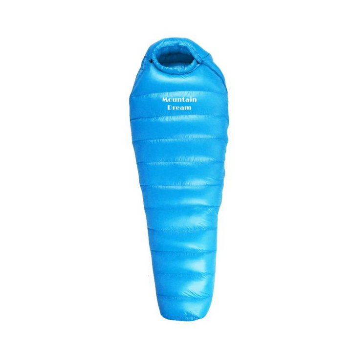 Der warme ArcticNest Expeditionsschlafsack aus Daunen, ideal für eisige Temperaturen & Outdoor-Abenteuer.
