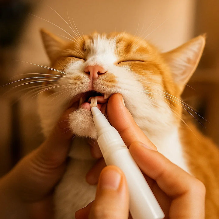 Detailansicht: Katzen Zahnpflege-Stift für natürliche Mundpflege; reduziert Zahnstein & fördert Zahngesundheit.