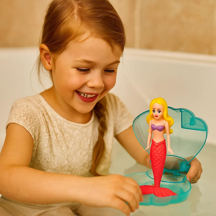Ergonomische Meerjungfrau für kleine Hände: Ideal geformtes Badespielzeug, das perfekt in Kinderhände passt und Freude bringt.