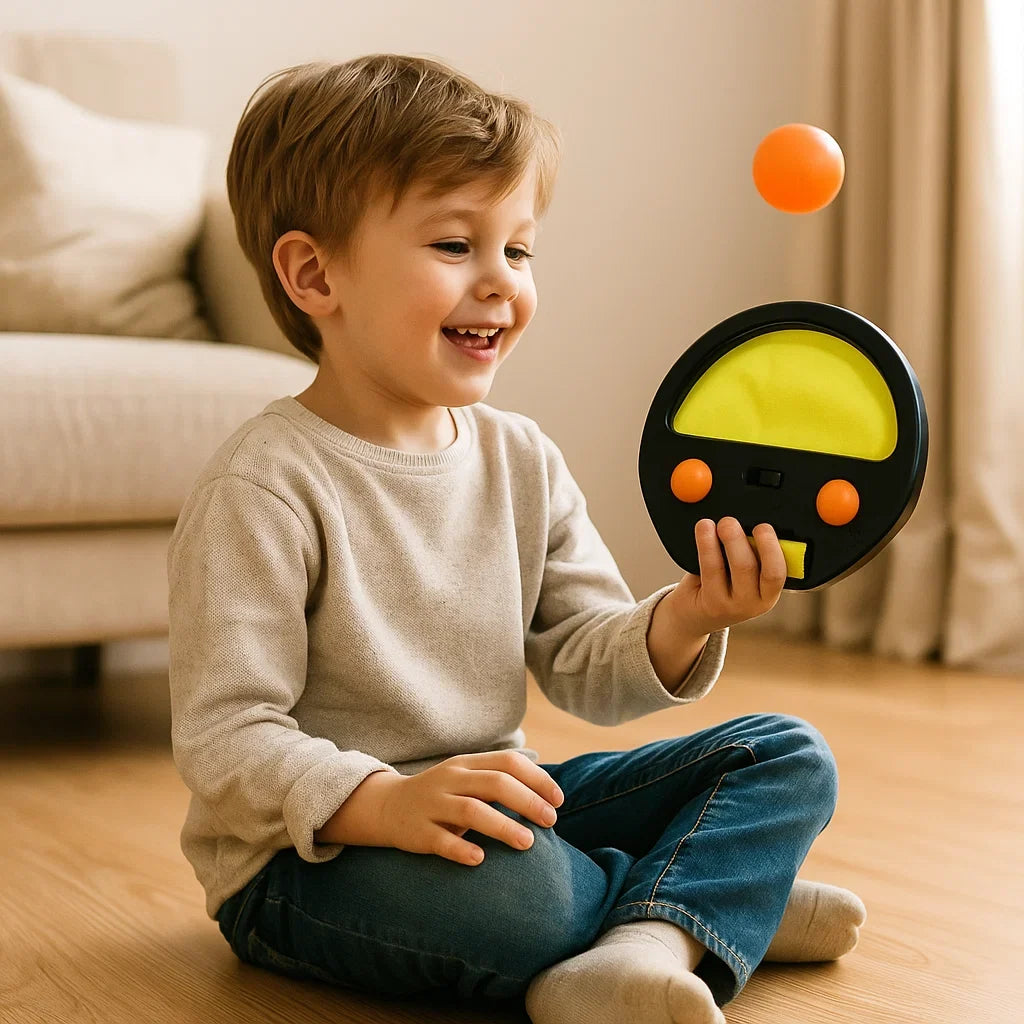Familienspiel mit Fang Ball Set, ideal für gemeinsame Freizeitaktivitäten & Koordinationstraining.