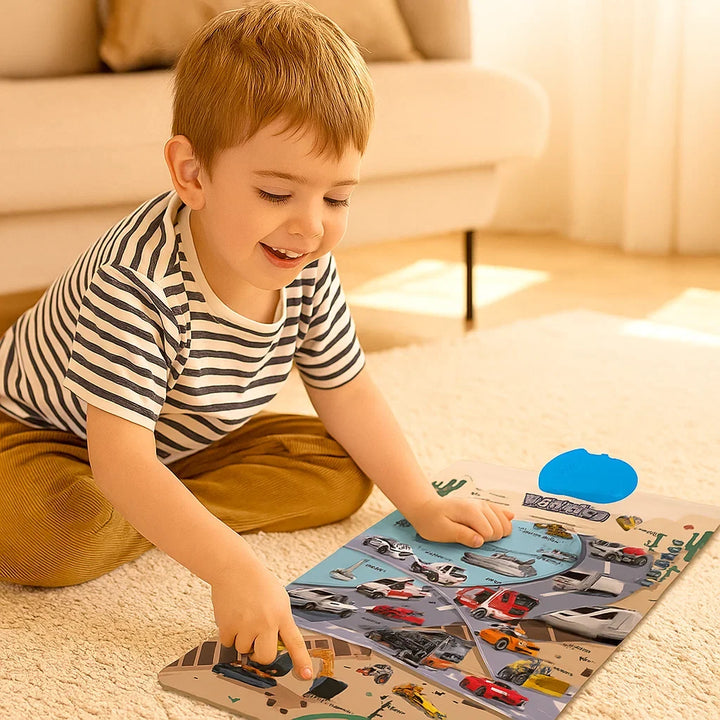 Englisch Sprachspielzeug für Kinder: Interaktive Lerntafel zum Aufbau und Training von Sprachkenntnissen.