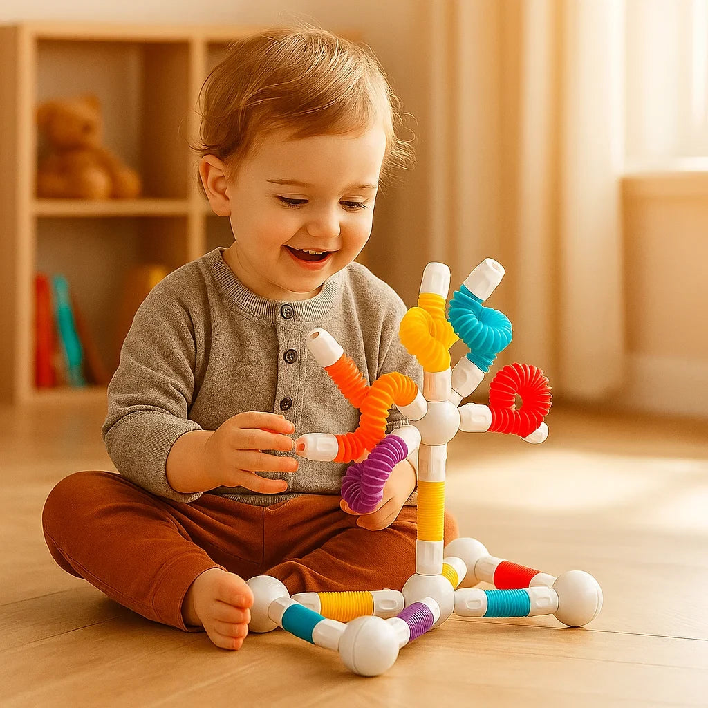 Magnetische Bausteine als ideales Kindergeschenk, pädagogisch wertvoll für spielerisches Lernen.