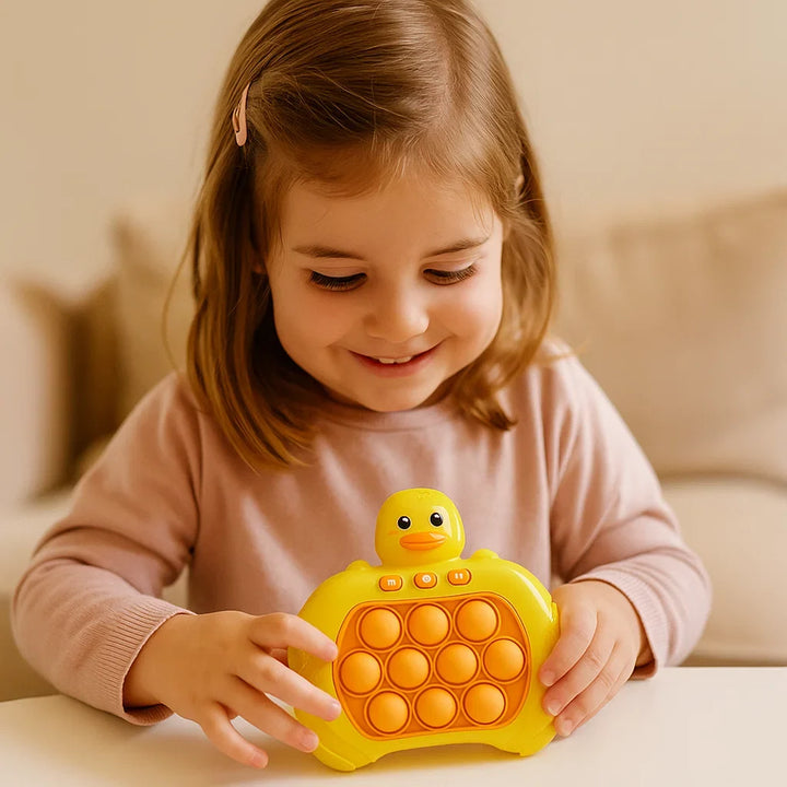 Das innovative Ploppspiel als Lernspielzeug für schnelle Reaktion und strategisches Denken.