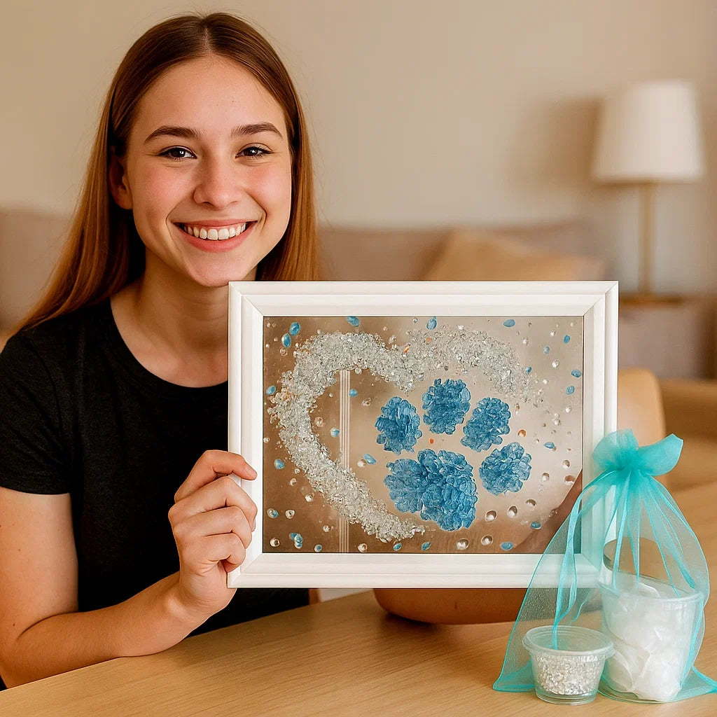 Vielfältige Meerglas Unikate erstellen mit dem DIY Kunstset: Handgemachte Natur-Deko für jedes Zuhause.