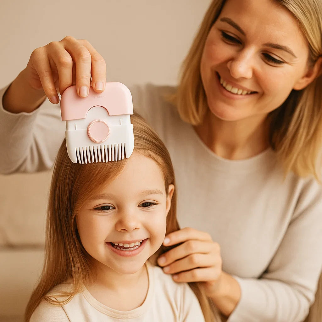 Robuster Haarschneidekamm speziell für Kinder, macht Haare schneiden zum Kinderspiel.