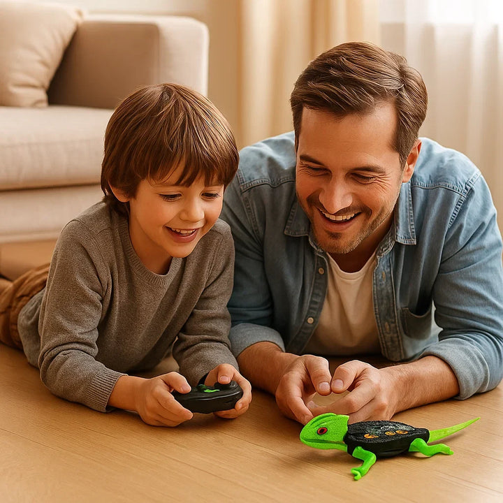 Ferngesteuertes Chamäleon Spielzeug klettert Wände. Dieses RC Kinderspielzeug bietet innovativen Spielspaß & Abenteuer.