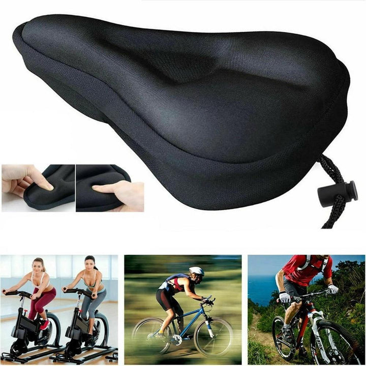 Atmungsaktives Fahrradkissen mit Silikonpolsterung für extra Komfort bei Mountainbike- und Langstreckenfahrten.
