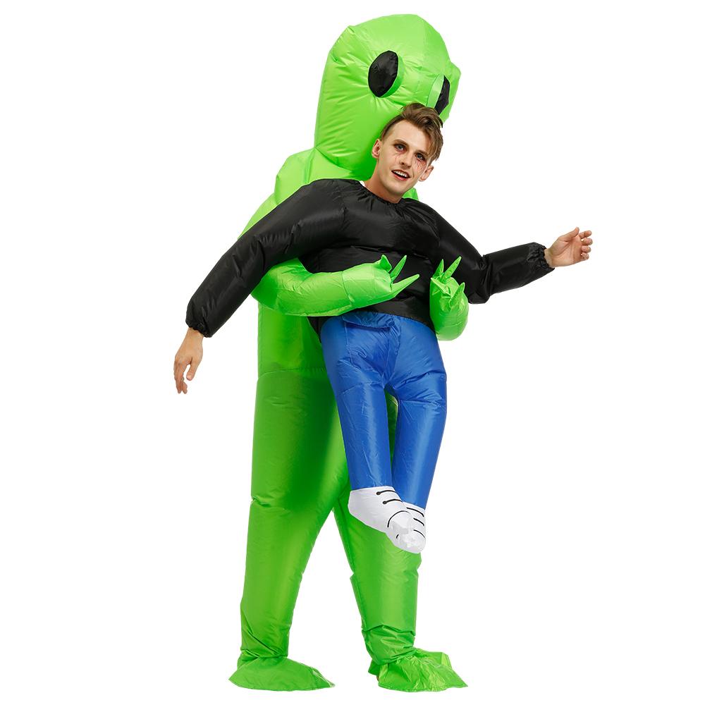 Lustiges aufblasbares Alien-Kostüm für Herren & Damen, perfekt für Karneval & jede Mottoparty.