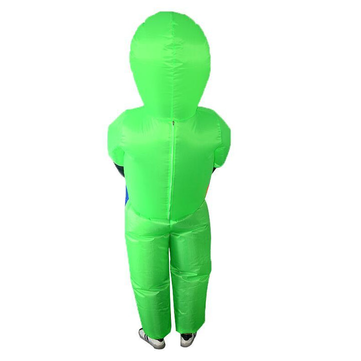 Gruselig-komisches aufblasbares Alien Kostüm, Unisex Halloween Verkleidung für Kinder & Erwachsene.