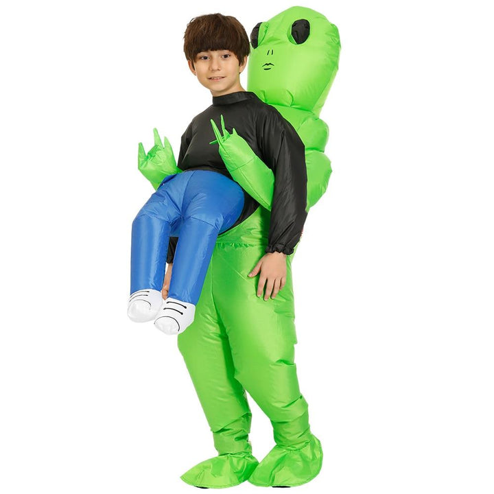 Witziges aufblasbares Alien Halloween Party Kostüm für unvergessliche Verkleidungen bei Erwachsenen & Kindern.