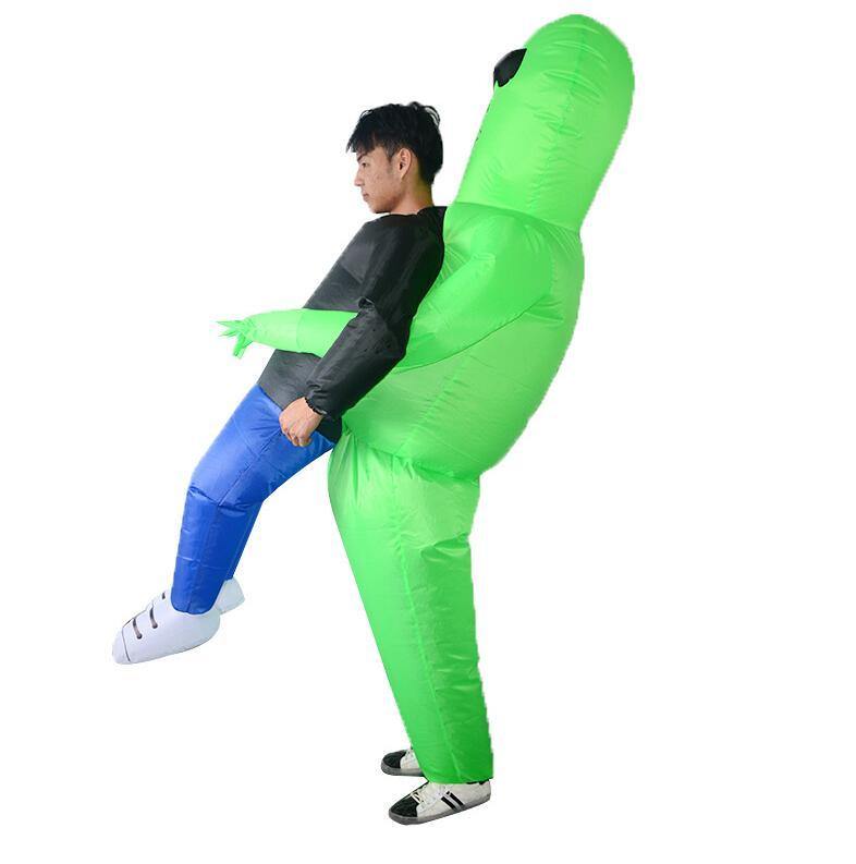 Lustiges aufblasbares Alien Halloween Kostüm für Kinder, gruselige Verkleidung für jede Party.