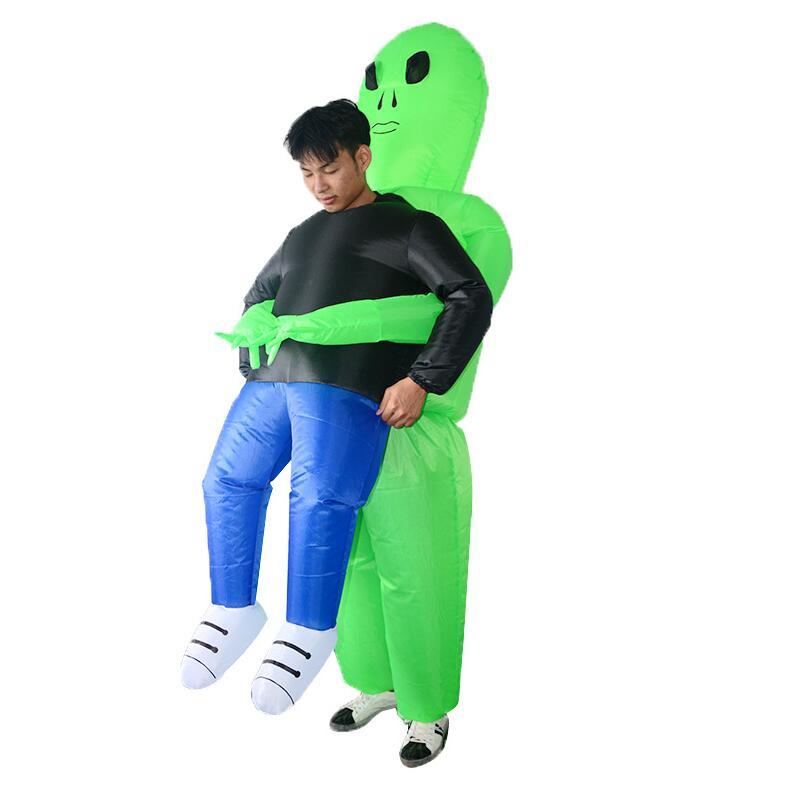 Aufblasbares Alien Halloween Kostüm für Erwachsene, eine gruselige Verkleidung für jede Party.
