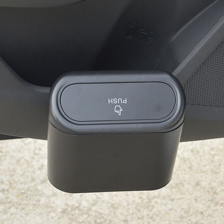 Praktischer Auto-Organizer & Mülltonne für Abfall; hält den Auto-Innenraum sauber und ordentlich dank Deckel.