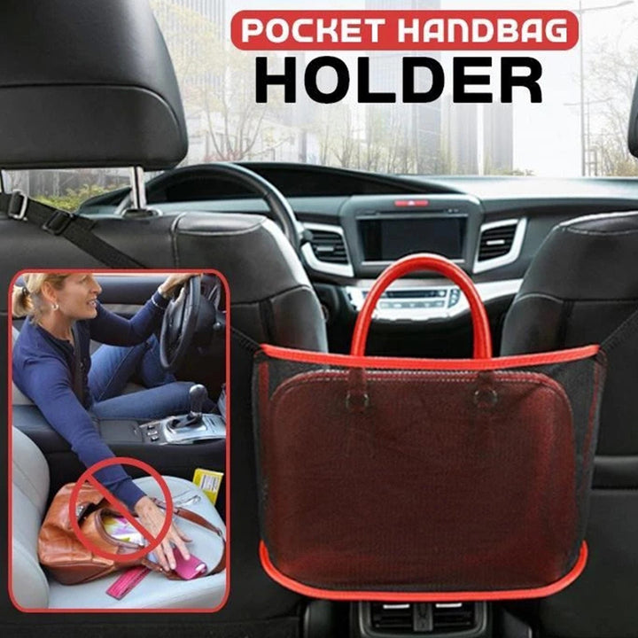 Sichere Auto-Netztasche als Barriere für Haustiere & gegen Ablenkung durch loses Gepäck. Mehr Sicherheit im Auto.