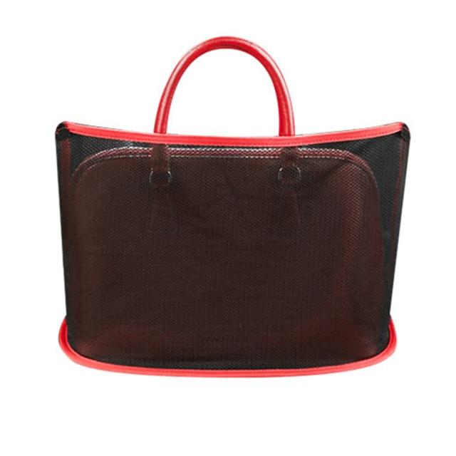Flexible Auto-Netztasche zur einfachen Montage zwischen den Vordersitzen. Erhöht den Fahrkomfort & die Ordnung.