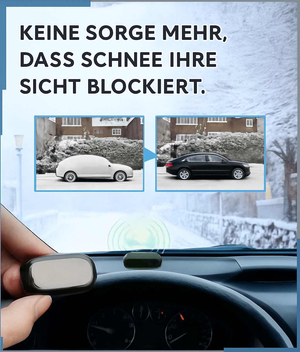 Auto Schnellenteiser entfernt Eis kratzfrei von Autoscheiben, sorgt für klare Sicht und Wintersicherheit.