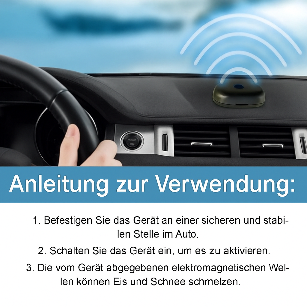 Effizienter Auto Schnellenteiser für alle Fahrzeugscheiben. Sorgt für schnelle, kratzfreie Enteisung und klare Sicht.