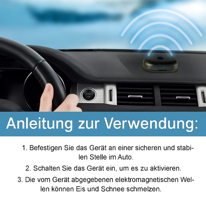 Effizienter Auto Schnellenteiser für alle Fahrzeugscheiben. Sorgt für schnelle, kratzfreie Enteisung und klare Sicht.