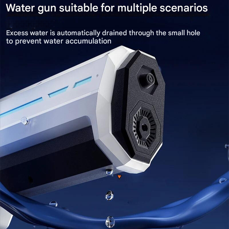 Das ultimative Sommerspielzeug: Automatische Wasserpistole als Geschenk für Kinder, sorgt für Freude.